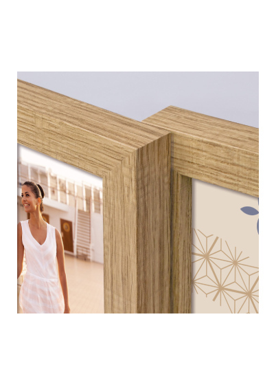 ZEP BRESCIA - multirám - Svetlý dub, 10x10, 10x15, 10x10 x3 | 10x15 x3