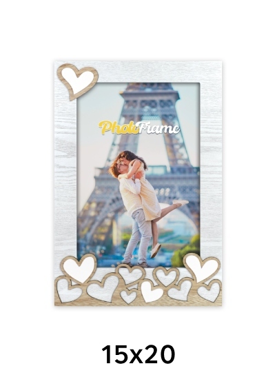 ZEP LAVINIA - fotorámik - Biela, 15x20