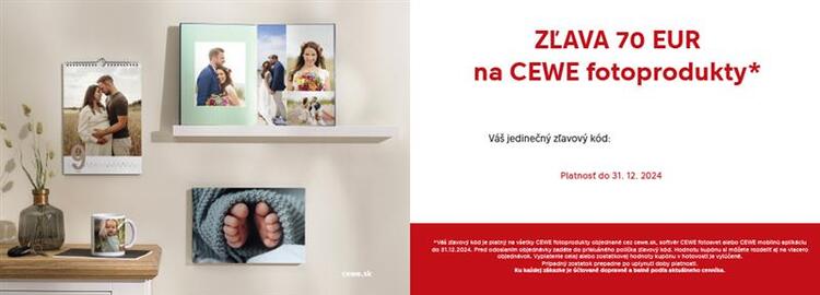 Darčeková poukážka na fotoprodukty v hodnote 70€
