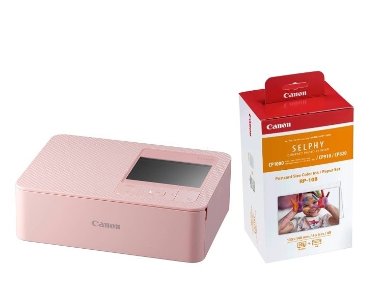 Canon SELPHY CP1500 ružová + fotopapier RP-108 (108ks)