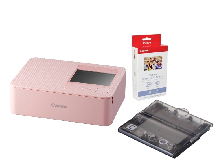 Canon SELPHY CP1500, ružová + PCC-CP400 + sada KC-36IP (54x86 mm)