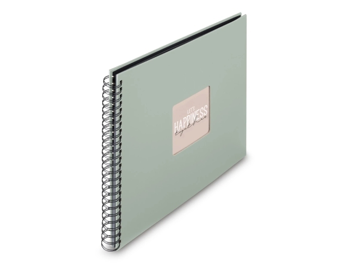 Fotoalbum Hama FINE ART, 50/36x32 - krúžková väzba, sage