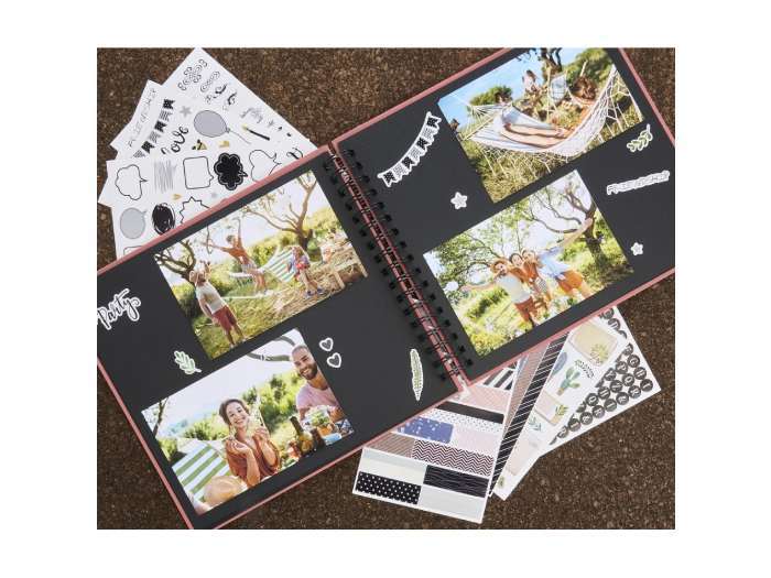 Fotoalbum Hama FINE ART, 50/28x24 - krúžková väzba, laguna