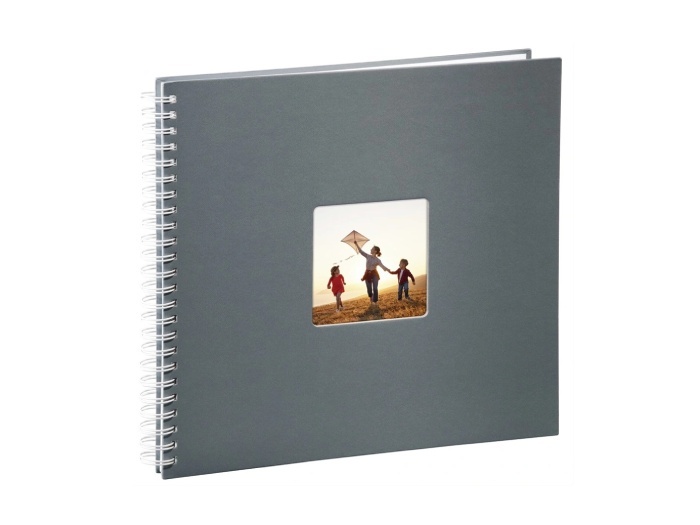 Fotoalbum Hama FINE ART, 50/36x32 - krúžková väzba, sivý