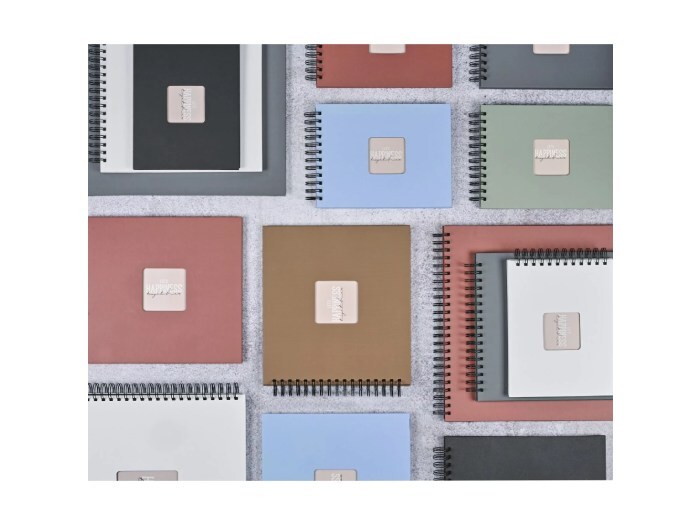 Fotoalbum Hama FINE ART, 50/24x17 -  krúžková väzba, kamenná