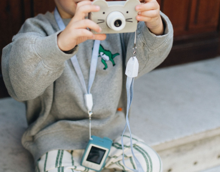 Hoppstar 2v1 Lanyard  stone - popruh a USB kábel