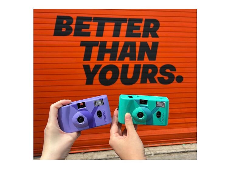 YASHICA MF-1 Snapshot Art Turquoise + film