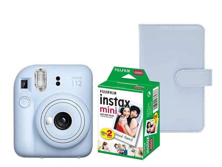 Fujifilm Instax Mini 12 modrý + Instax Mini film 20ks + mini album