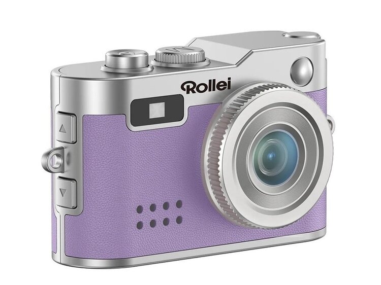 Rollei Mini Digitalkamera fialová - kľúčenka a  fotoaparát