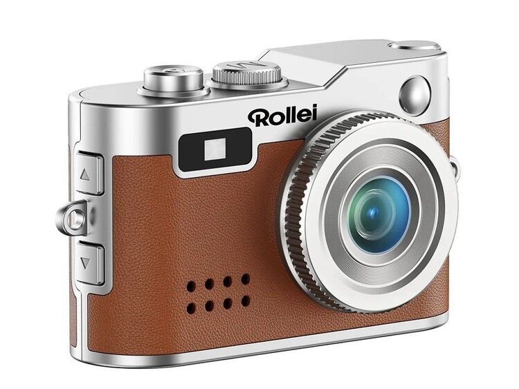 Rollei Mini Digitalkamera hnedá - kľúčenka a fotoaparát