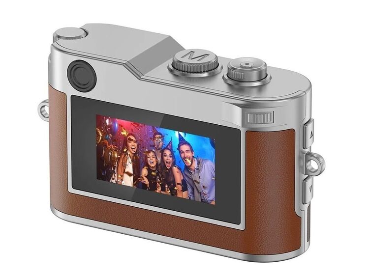 Rollei Mini Digitalkamera hnedá - kľúčenka a fotoaparát