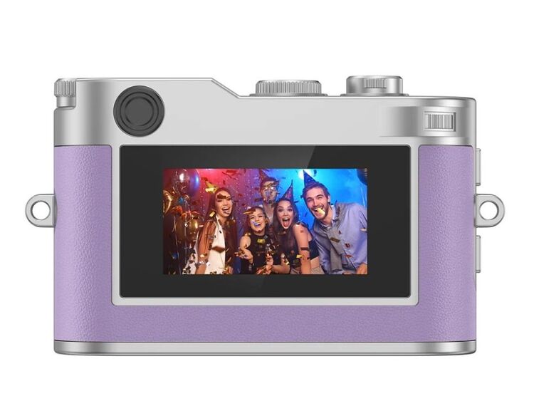 Rollei Mini Digitalkamera fialová - kľúčenka a  fotoaparát