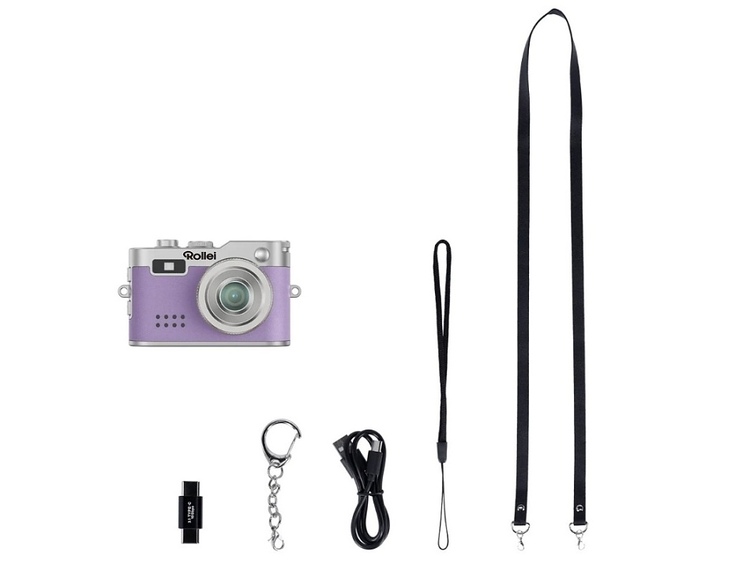 Rollei Mini Digitalkamera fialová - kľúčenka a  fotoaparát