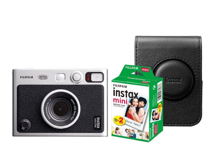 Fujifilm Instax mini EVO čierny + puzdro + Instax Mini 20ks