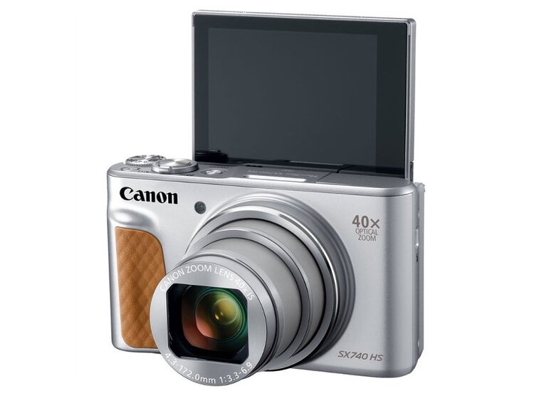 Canon PowerShot SX740 HS Lite Edition Travel Kit strieborný
