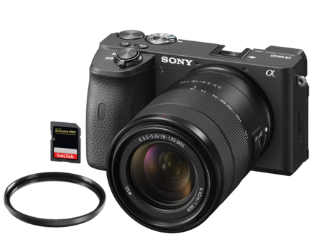 Sony Alpha A6600 + 18-135mm + UV filter + 64GB karta
