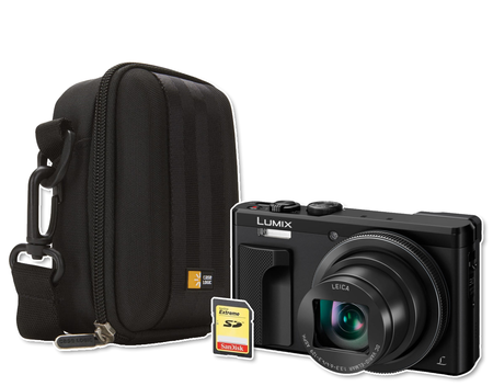 Panasonic Lumix DMC-TZ80 čierny + brašňa + 128GB karta