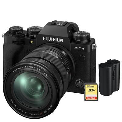 Fujifilm X-T4 čierny + XF 16-80mm f/4 + 2. akumulátor + 128GB karta