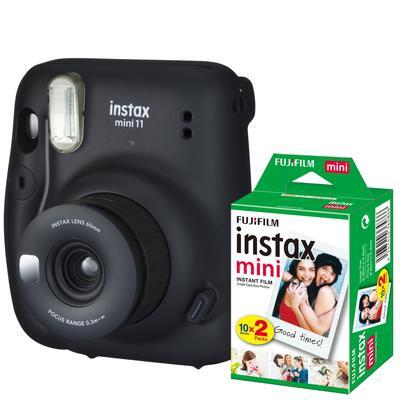 Fujifilm INSTAX Mini 11 tmavo šedý + COLORFILM Instax Mini (20ks)