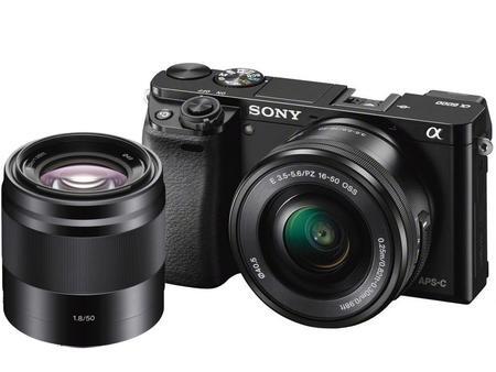 Sony Alpha A6000 čierna + 16-50mm PZ OSS + 50mm f/1.8 OSS