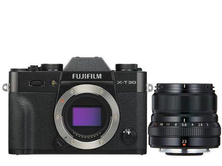 Fujifilm X-T30 čierny + XF 23mm f/2 R WR
