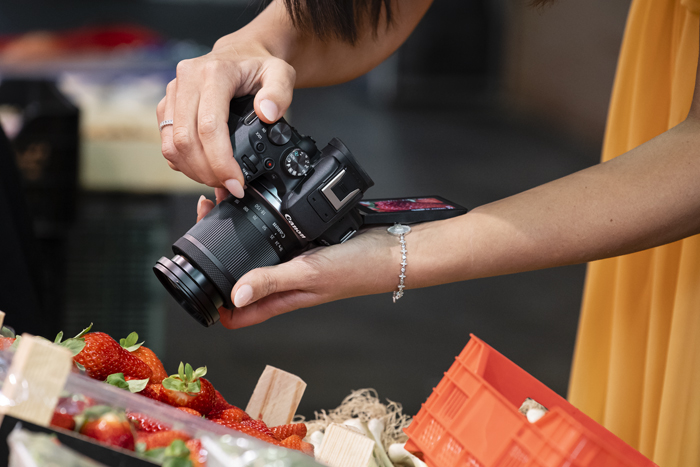 Fotografovanie jahôd s Canon EOS R10