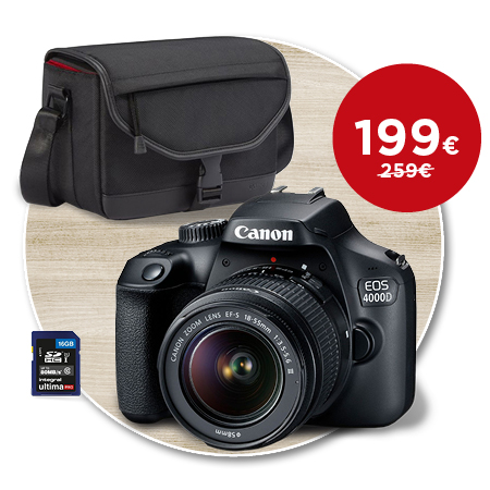 Canon EOS 4000D + 18-55 mm DC III Value Up Kit