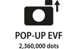 Vyskakovací elektronický hľadáčik OLED