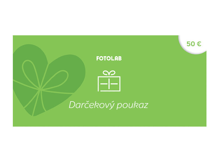 Darčeková poukážka na nákup FOTOTECHNIKY v hodnote 50€ Darčeková poukážka na nákup FOTOTECHNIKY v hodnote 50€