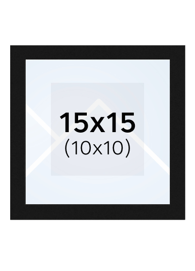 Falc Quadro - fotorámik - Čierna, 10x10, 15x15