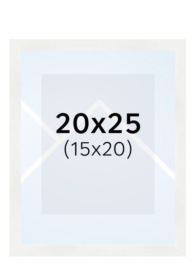 Falc Quadro - fotorámik - Biela, 15x20, 20x25