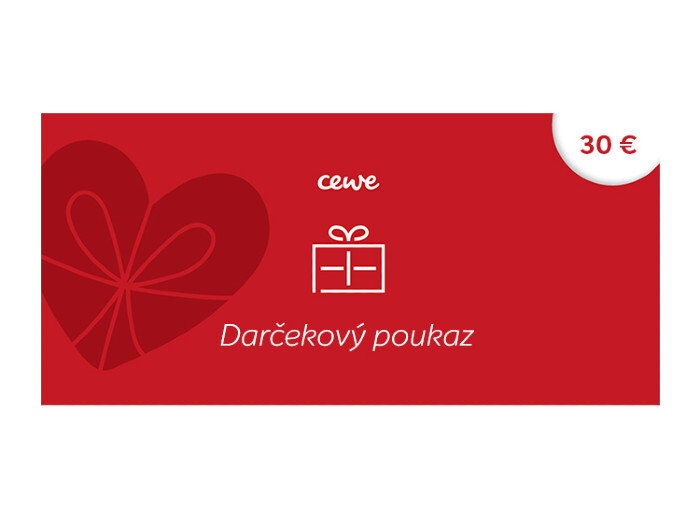 Darčeková poukážka na nákup FOTOPRODUKTOV v hodnote 30€ Darčeková poukážka na nákup FOTOPRODUKTOV v hodnote 30€