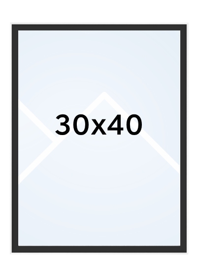 Walther SILHOUETTE - fotorámik  - Čierna, 30x40