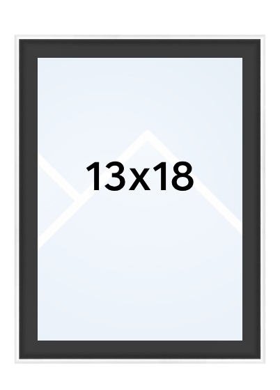 Walther SILHOUETTE - fotorámik  - Čierna, 13x18