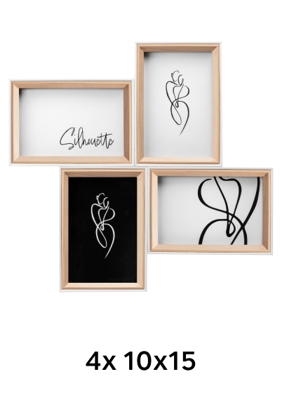 Walther SILHOUETTE - fotorámik  - Prírodná, 10x15 x4
