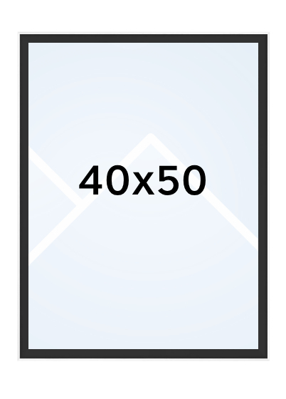 Walther SILHOUETTE - fotorámik  - Čierna, 40x50