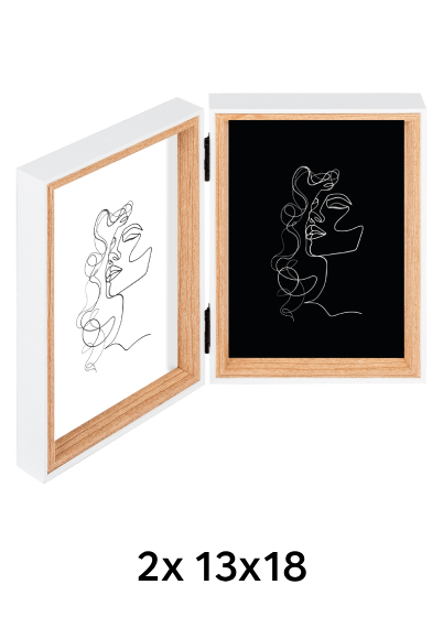 Walther SILHOUETTE - fotorámik  - Buk, 13x18 x2