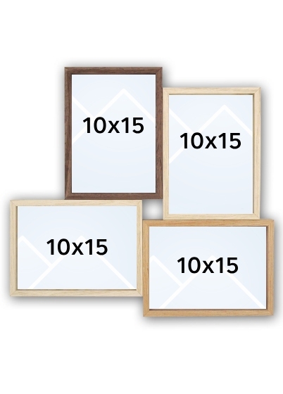 ZEP Montreaux 4Q - multirám pre 4 fotografie - Dub, 15x21, 10x15 x4