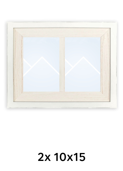 ZEP Arlon 2Q - fotorámik - Biela, 10x15 x2