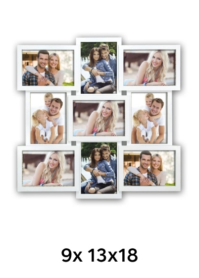 ZEP SANTANDER - multirám - Biela, 13x18 x9