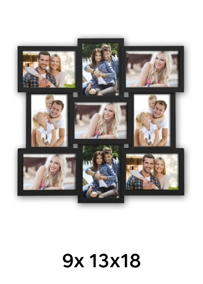 ZEP SANTANDER - multirám - Čierna, 13x18 x9