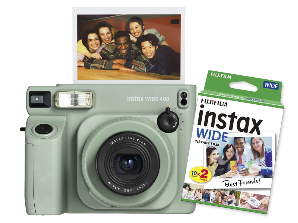 Fujifilm INSTAX Wide 400, Sage Green + Instax Film Wide (2x10ks) Fujifilm INSTAX Wide 400, Sage Green + Instax Film Wide (2x10ks)
