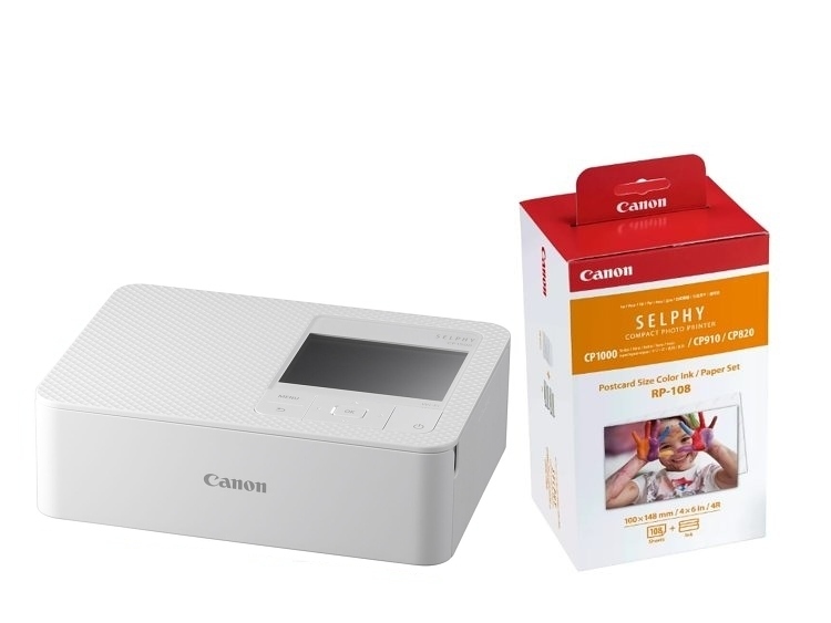 Canon SELPHY CP1500 biela + fotopapier RP-108 (108ks)