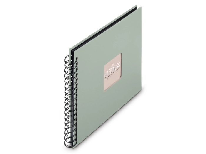 Fotoalbum Hama FINE ART, 50/28x24 - krúžková väzba, sage