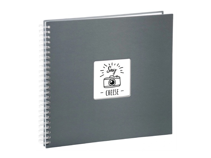 Fotoalbum Hama FINE ART, 50/36x32 - krúžková väzba, sivý