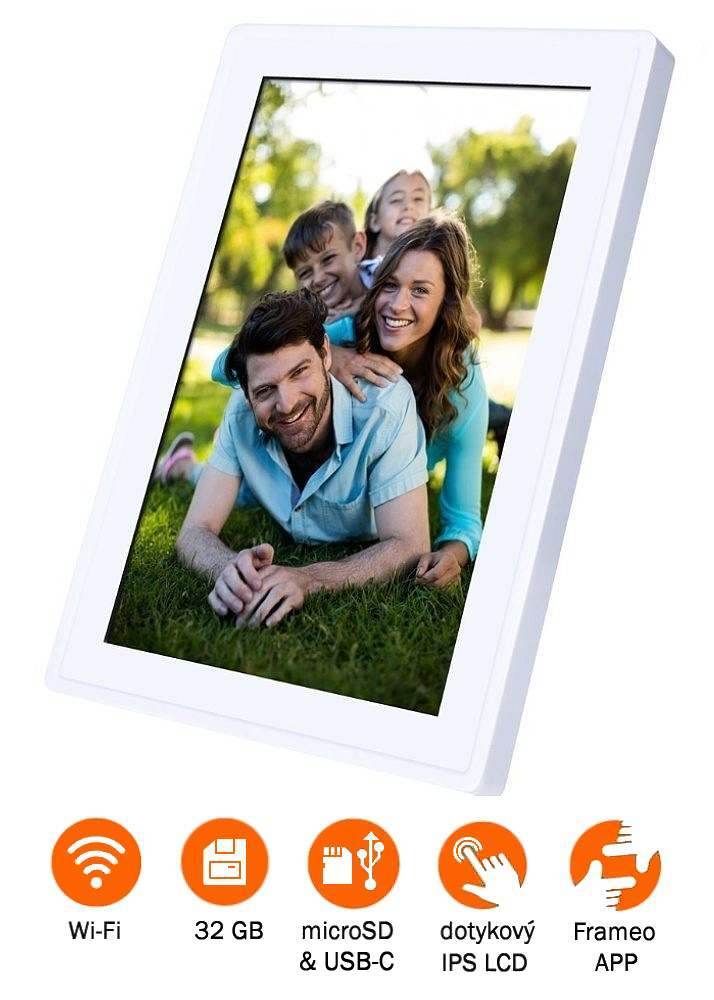 Rollei Smart Frame WiFi 100 - digitálny fotorámik - Biela, 21,7 x 13,5