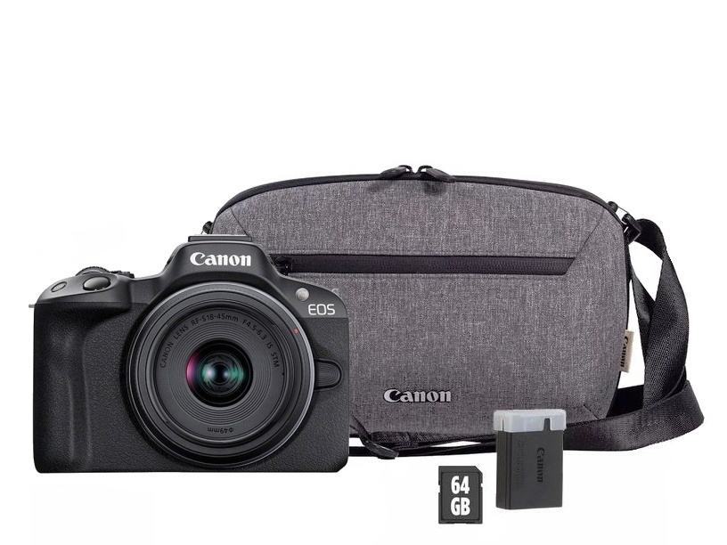 Canon EOS R50 + RF-S 18-45mm f/4.5-6.3 IS STM  Travel Kit